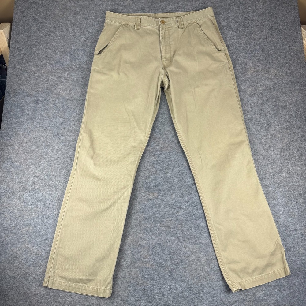 The‎ North Face Chino Khaki Pants 33" Cotton Beige Mens 36 Long *
